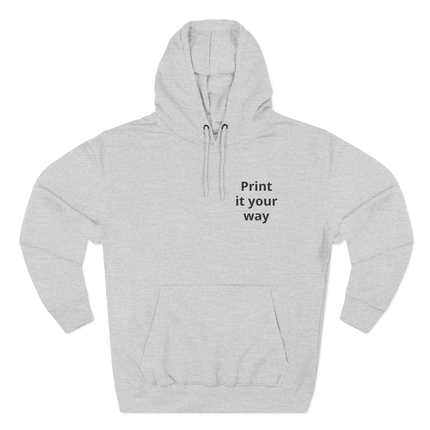 Hoodie — Dezenter dreiteiliger Fleece-Pullover