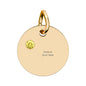 Birthstone Circle Charm (Engraving)