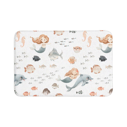 Kids Mermaid Bath Mat 3-Piece Set