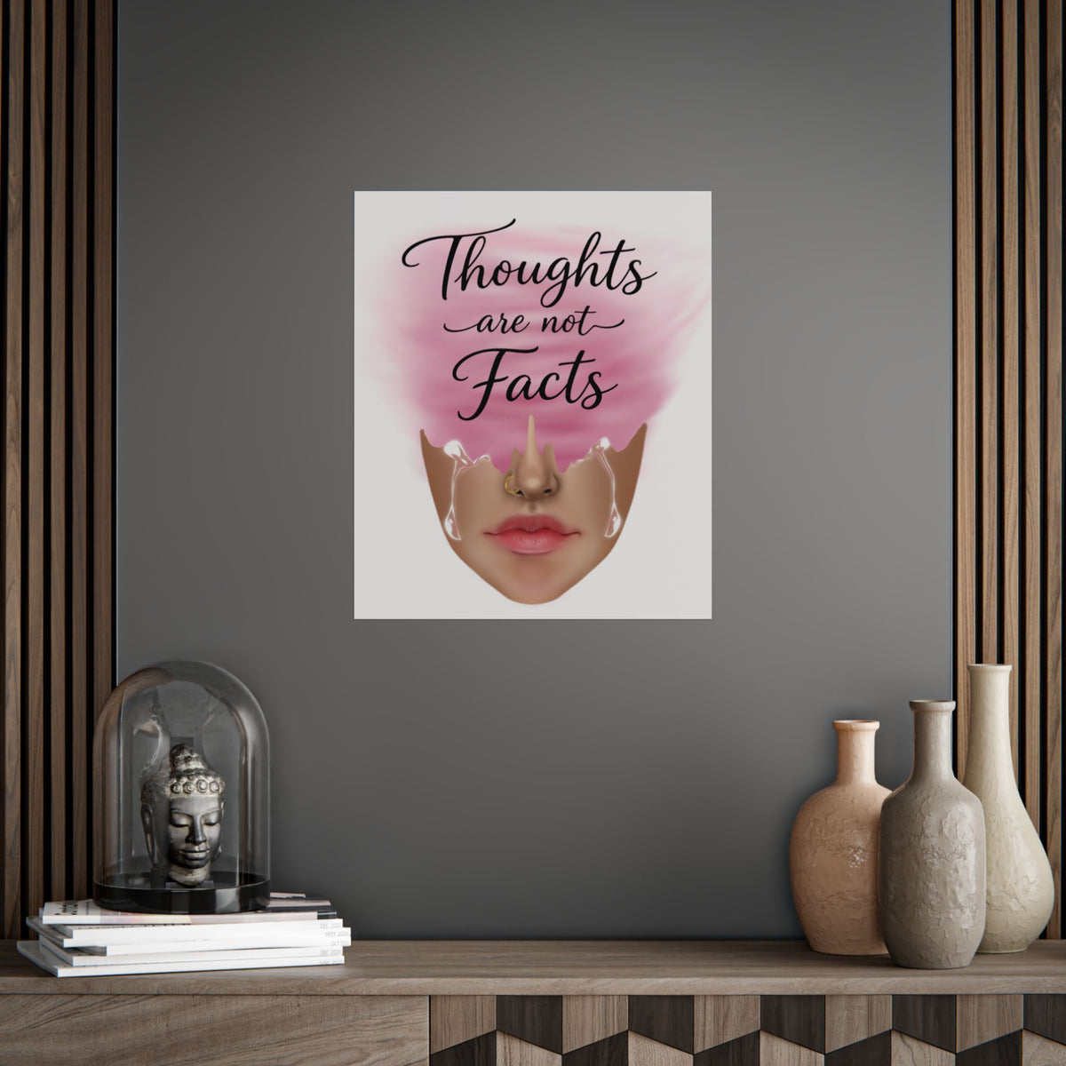 Thoughts Are Not Facts Unframed Poster