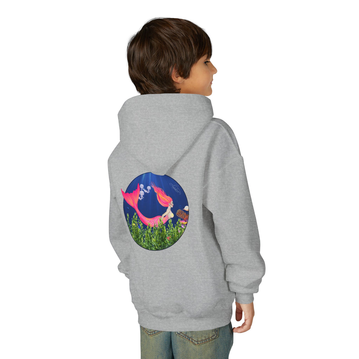 Mermaid Youth Graphic Hoodie