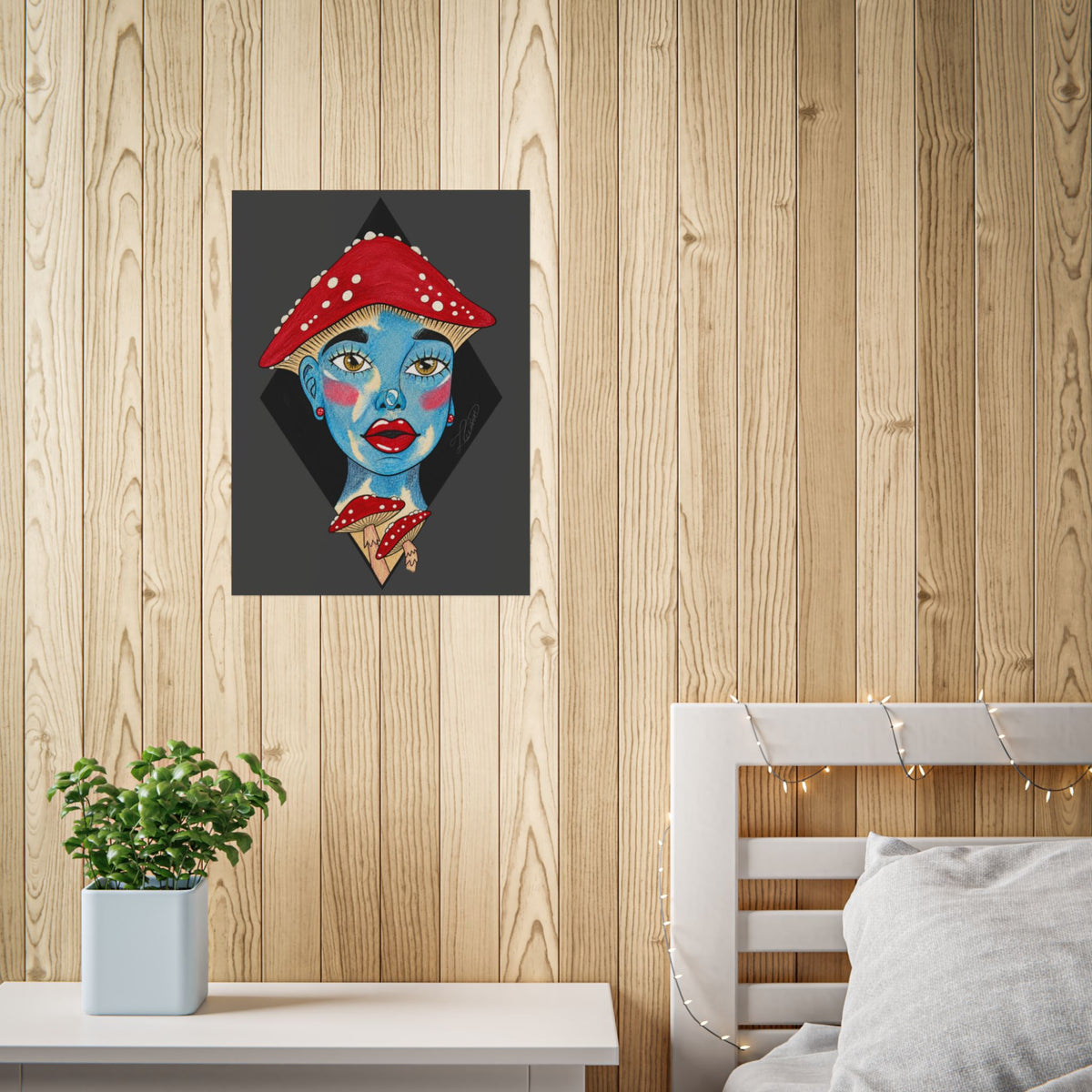 Shroom Girl Unframed Art Poster