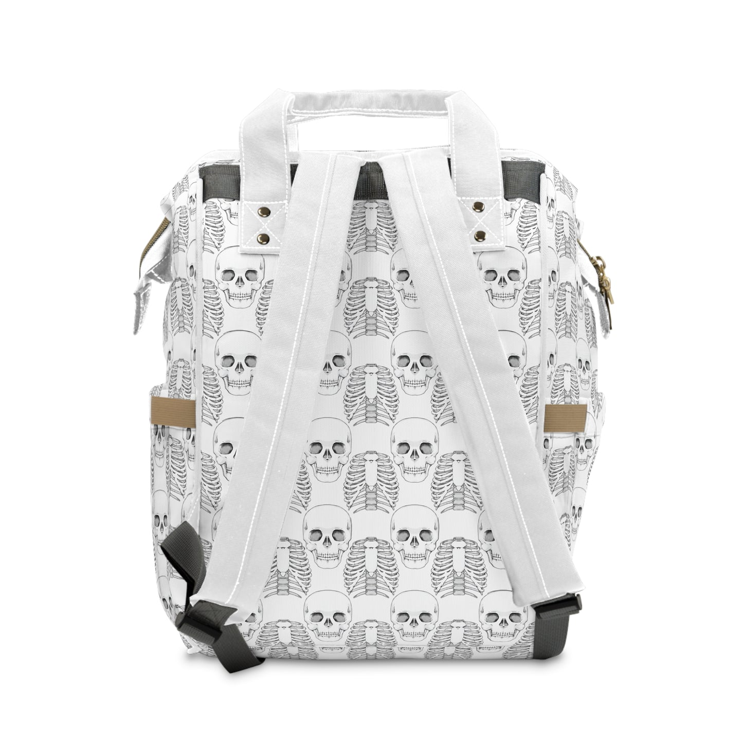 Skull Pattern Diaper Backpack – Multifunctional Baby Bag for Parents