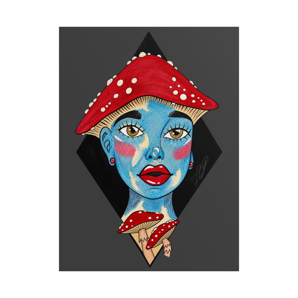 Shroom Girl Unframed Art Poster