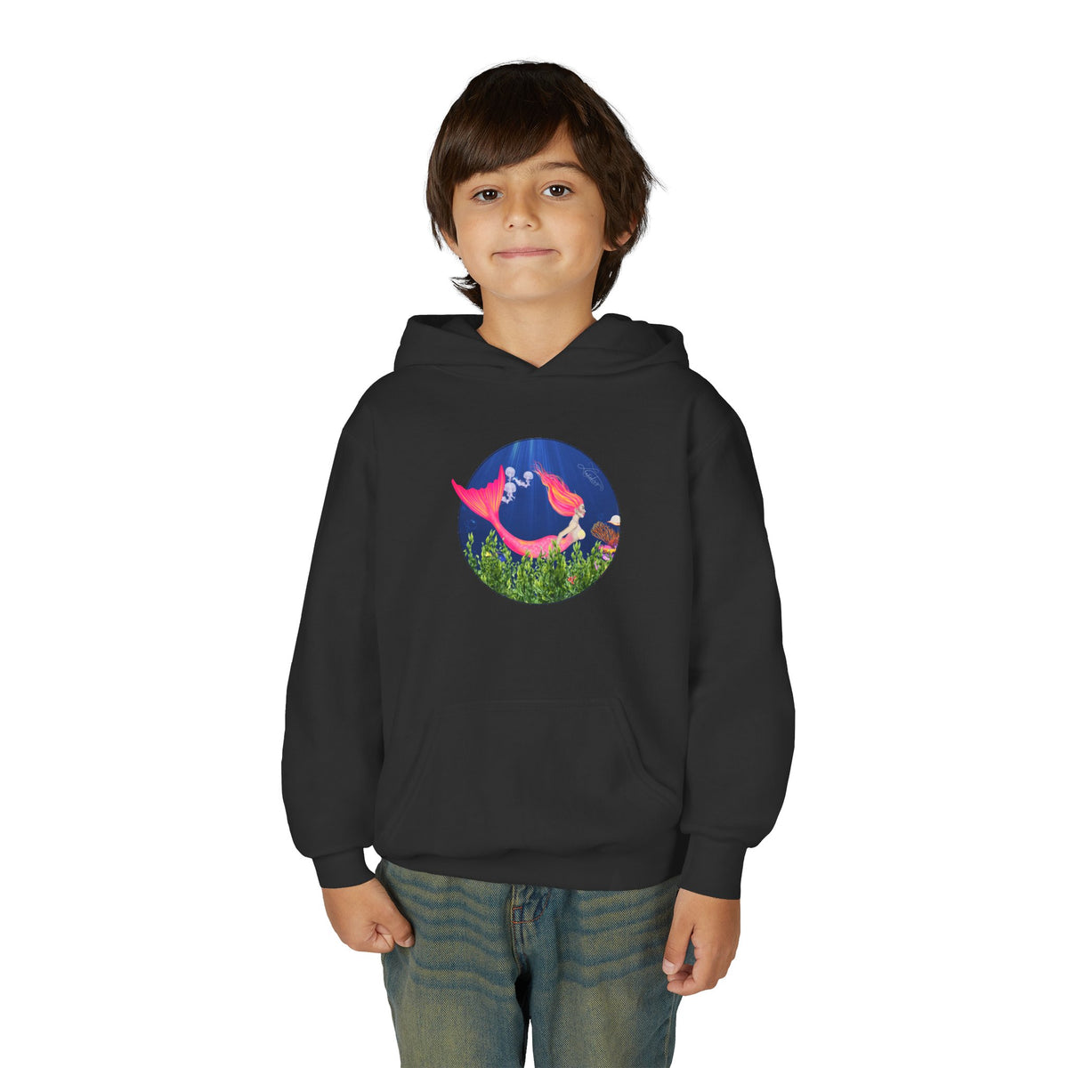 Mermaid Youth Graphic Hoodie