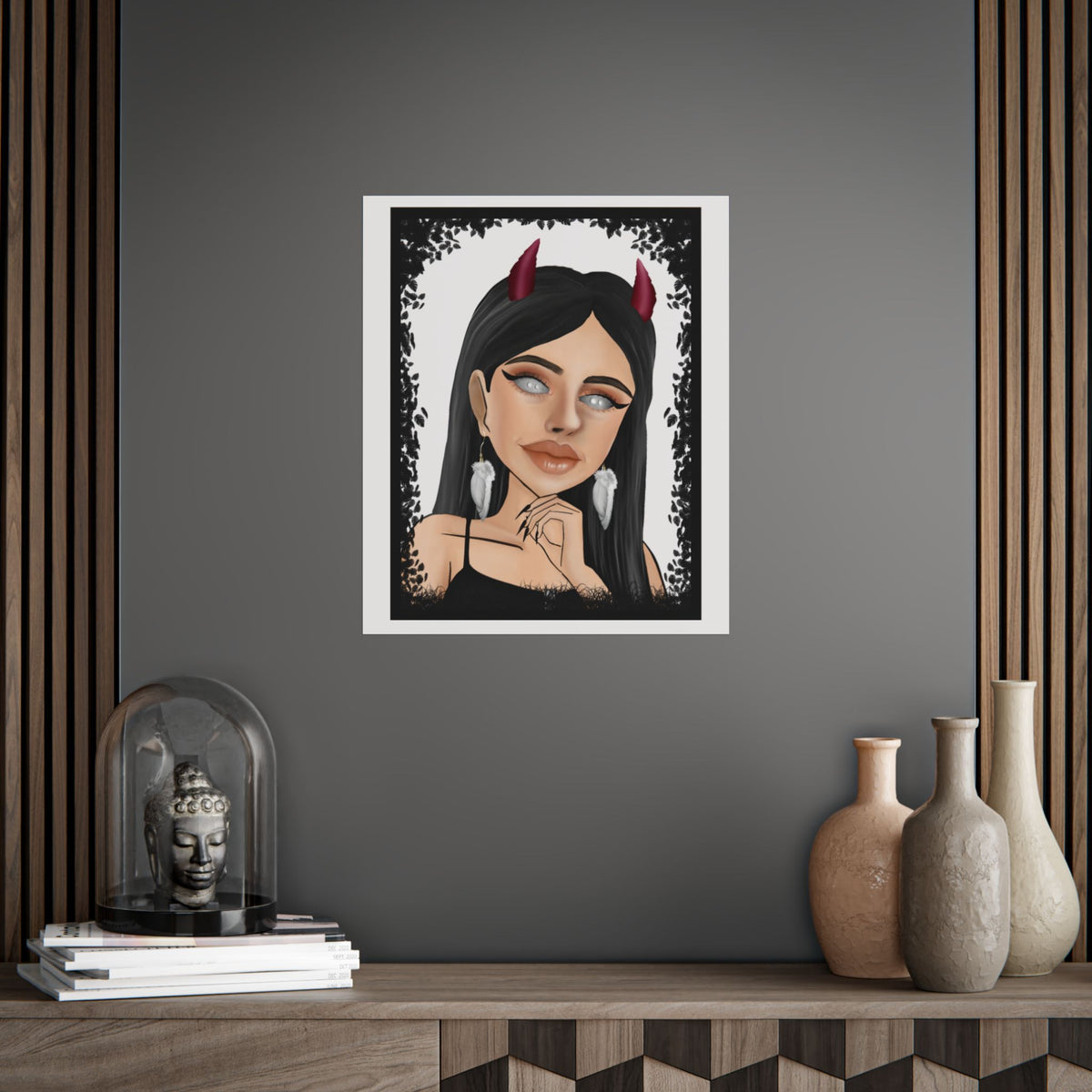 Devil Girl Art Poster