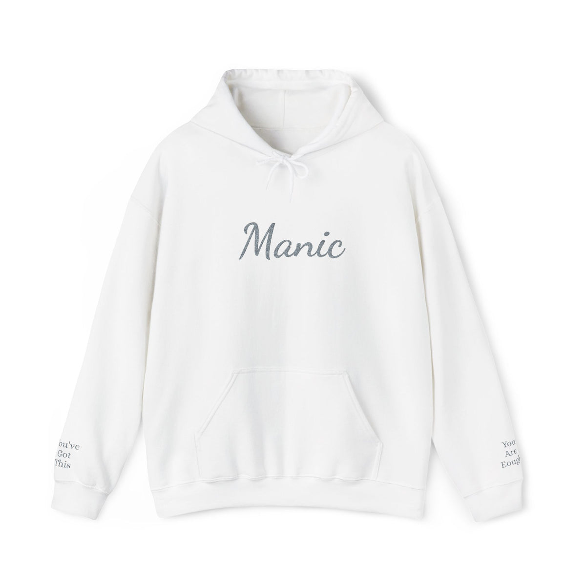Manic Script Rhinestone Sparkle Hoodie