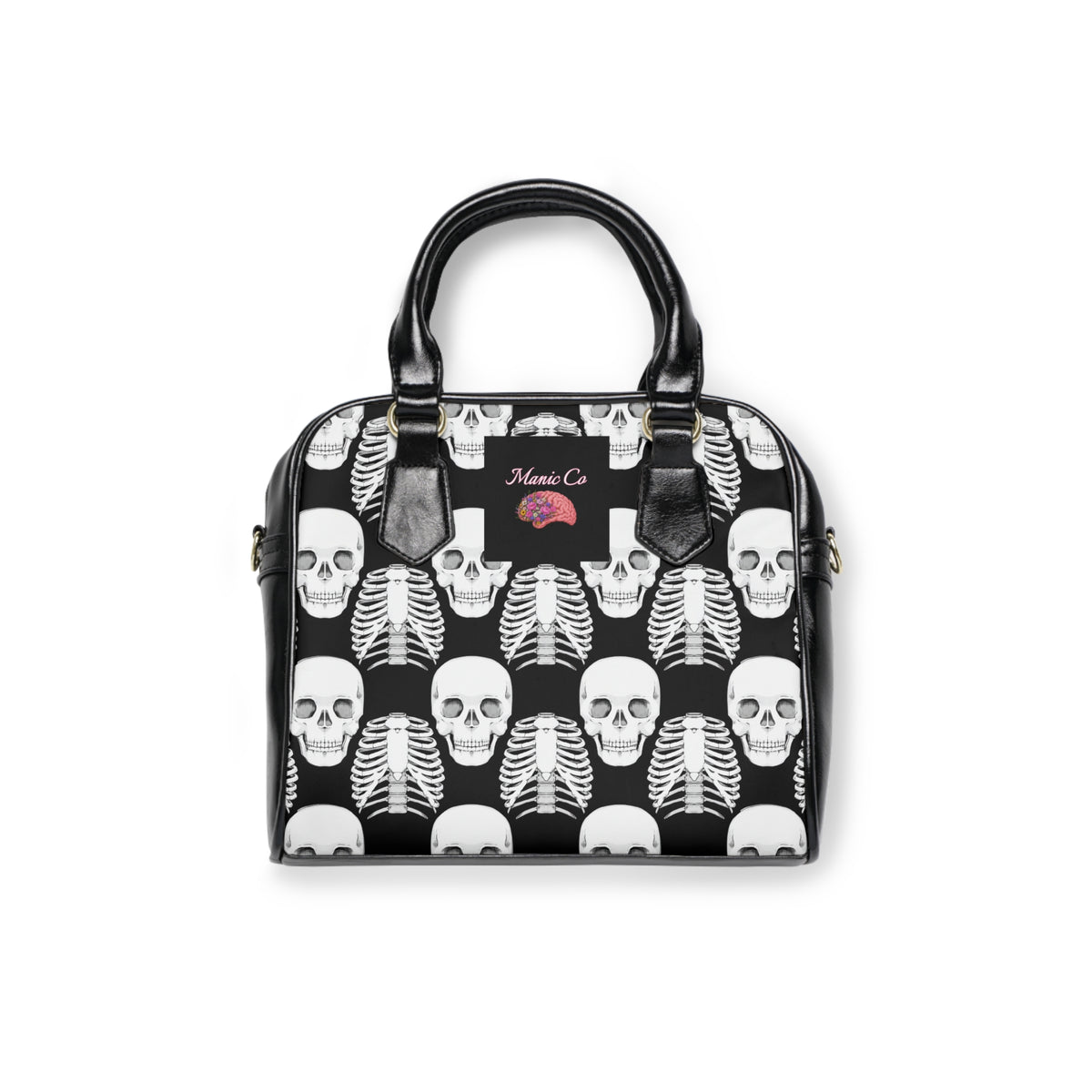Black Skull Shoulder Handbag