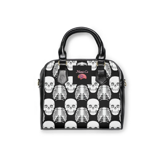 Black Skull Shoulder Handbag