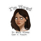 I'm Tired Moody Girl Kiss-Cut Sticker