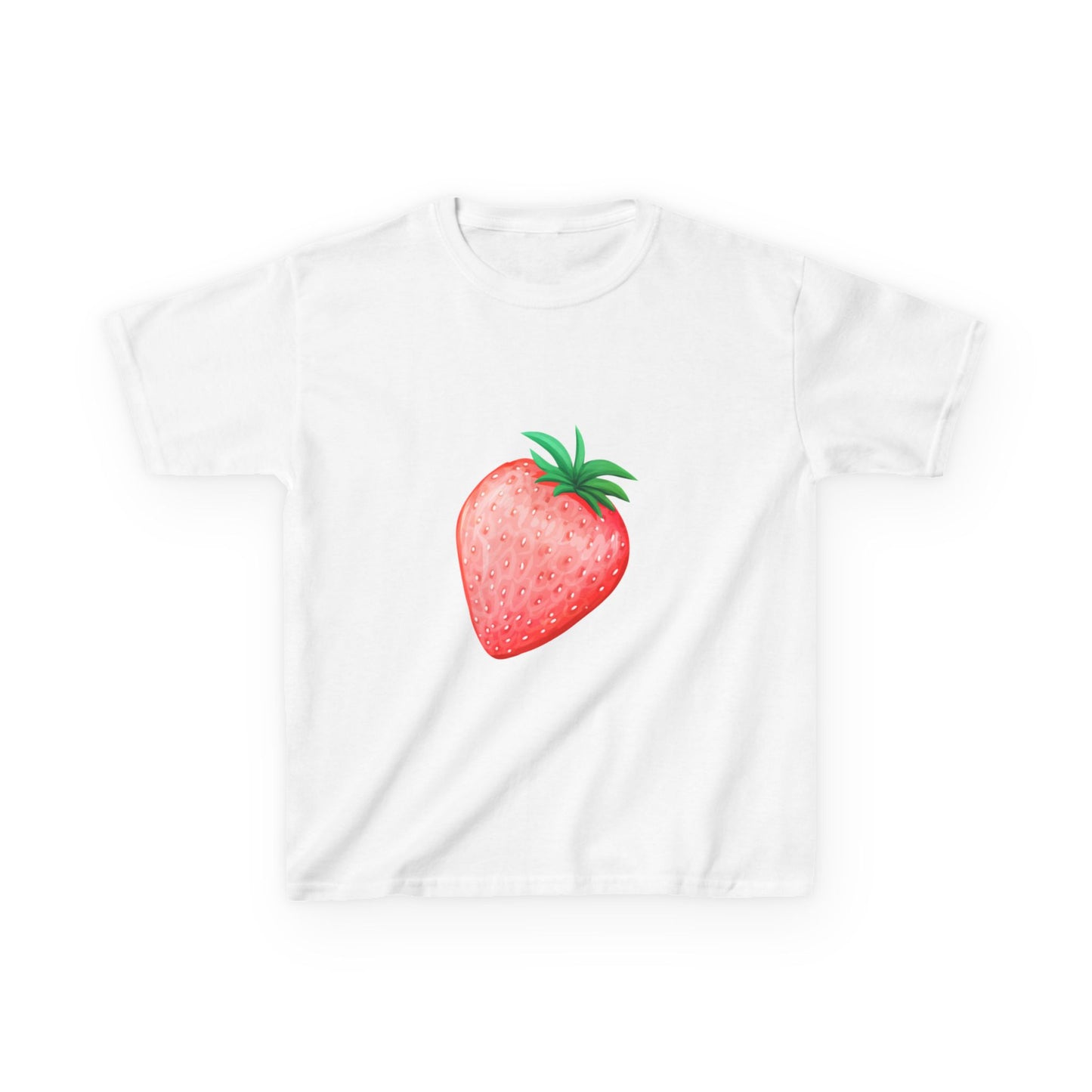 Kinder T-Shirt Erdbeere — Süßes Aquarell Erdbeer Grafik-T-Shirt für Kleinkinder & Kinder