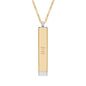 Hidden Message Sliding Blank Bar Necklace (Engraving)
