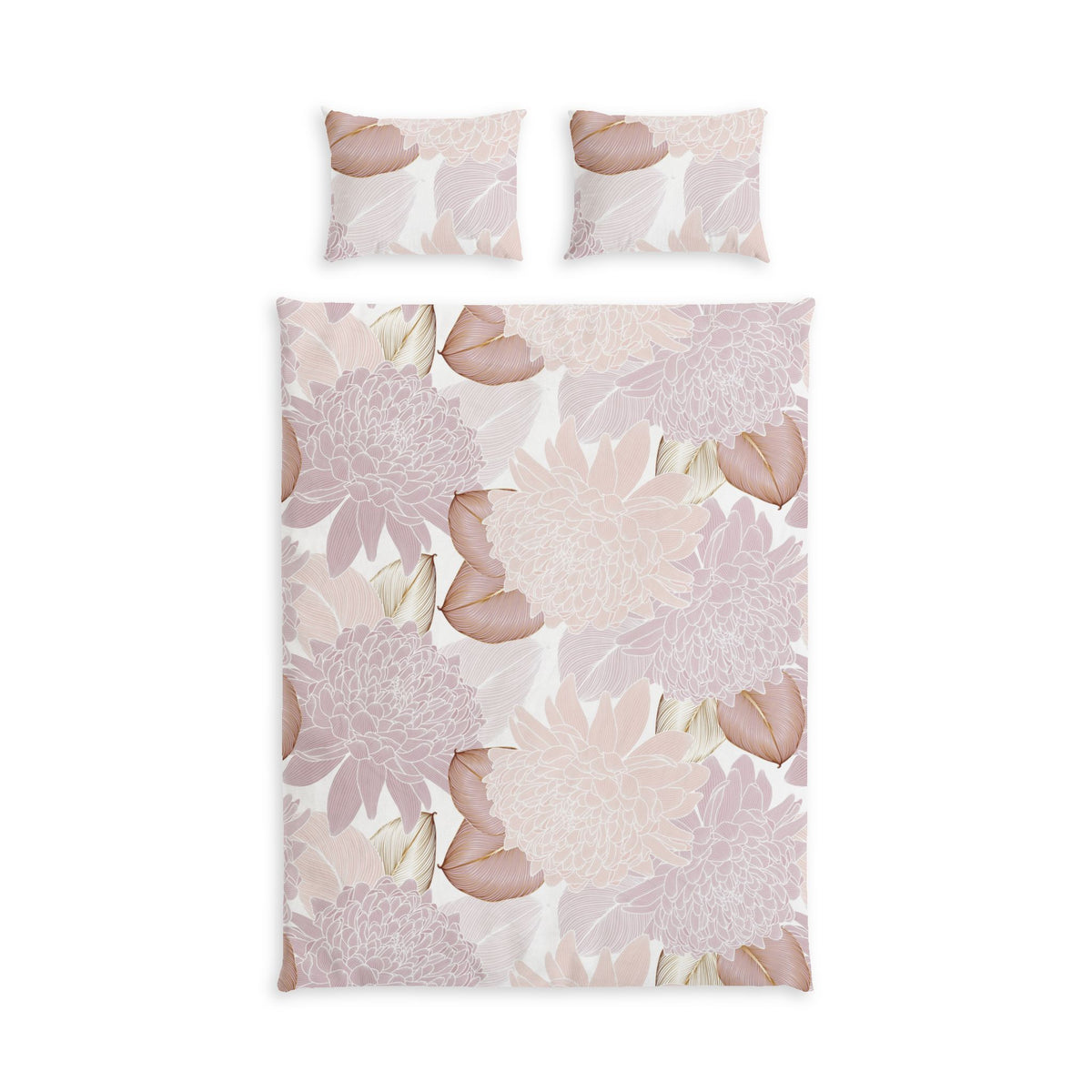 Soft Colour Cotton Duvet Cover & Sham Set