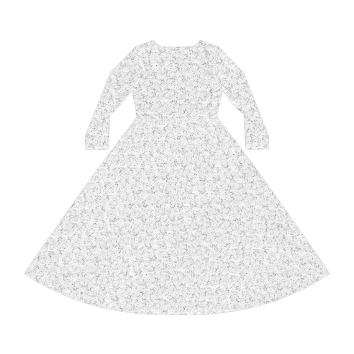 Black Speckle Long-Sleeve Dance Dress