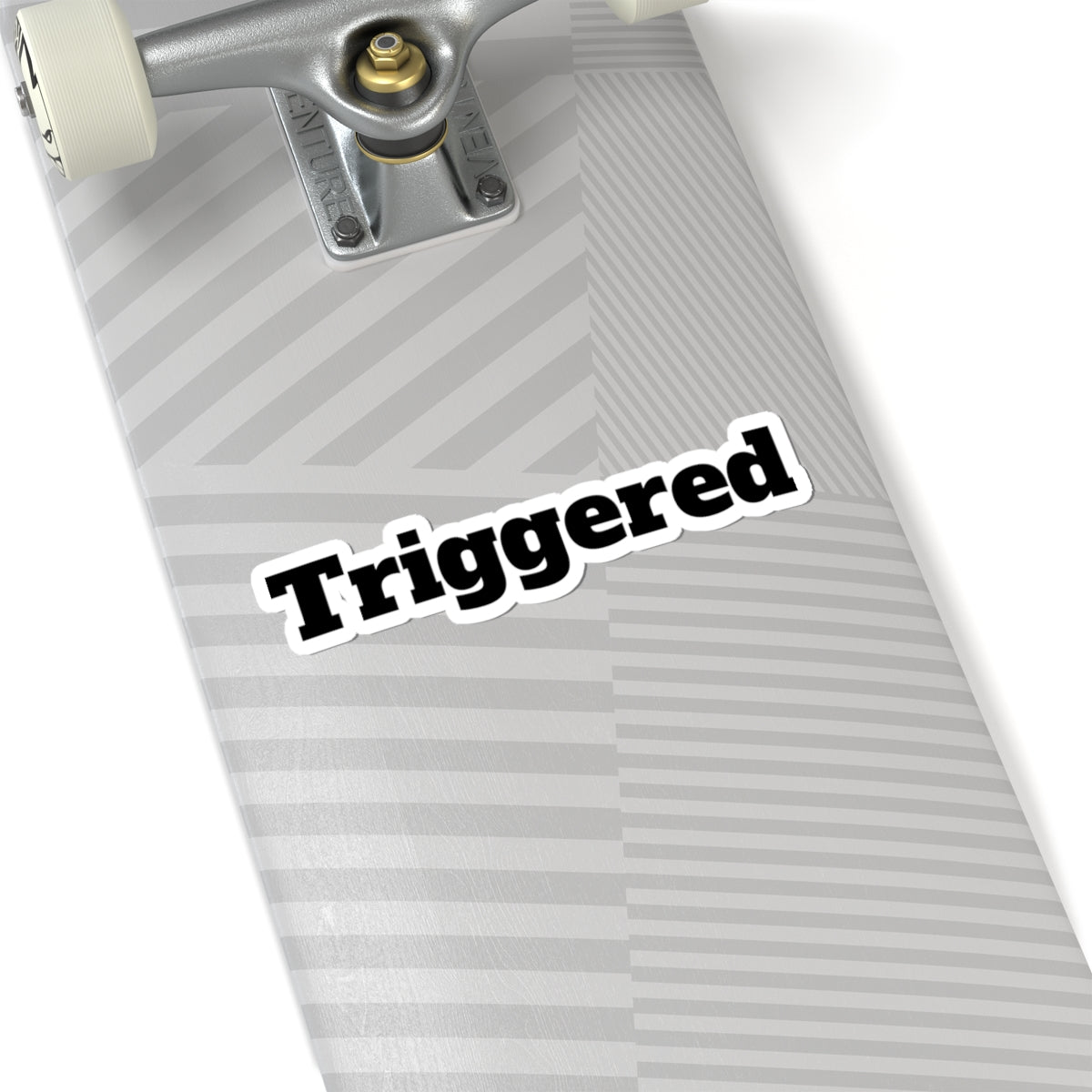 Triggered Text Kiss-Cut Sticker – Funny Laptop Decal