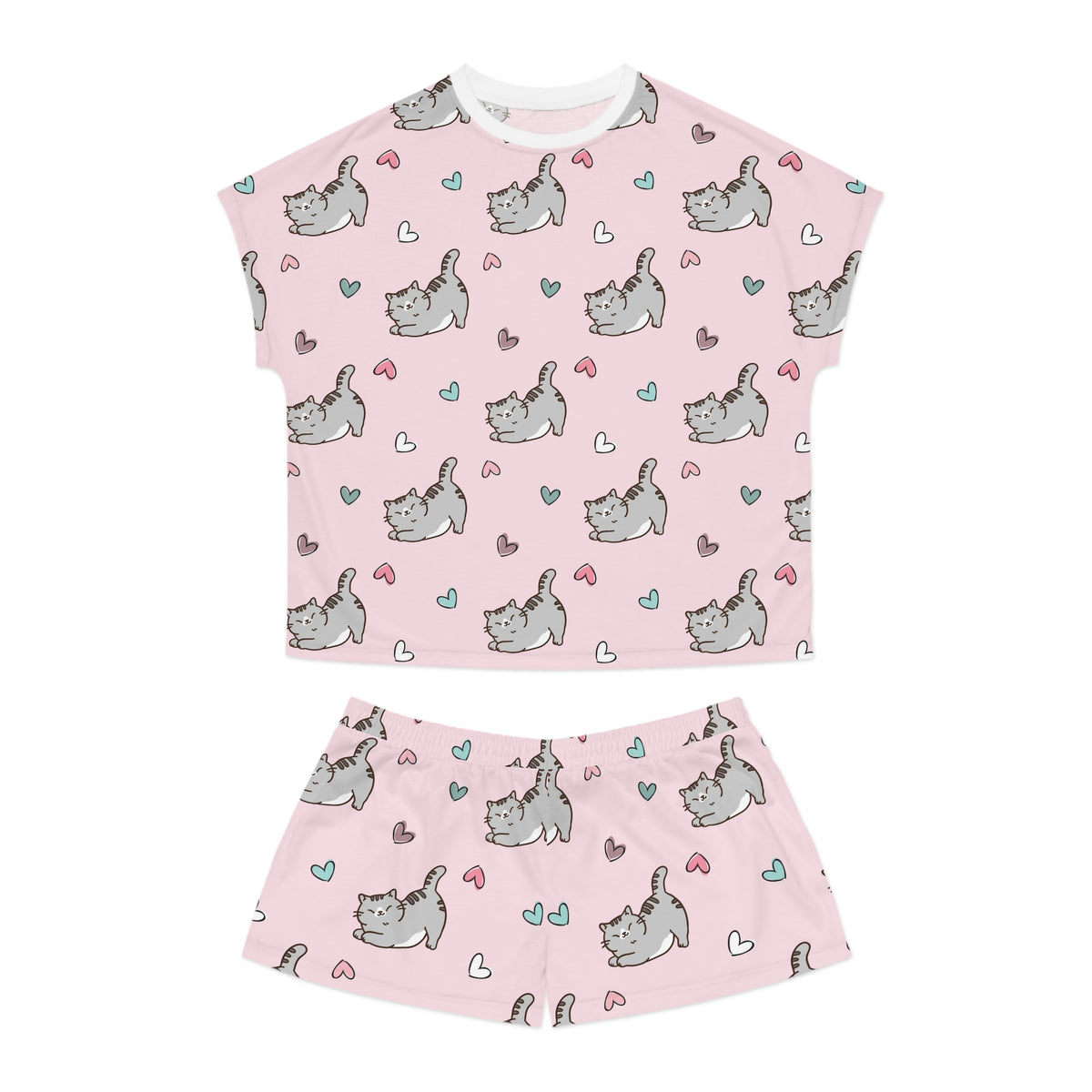 Cat Women's All-Over Print Pajama Set