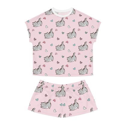 Cat Women's All-Over Print Pajama Set