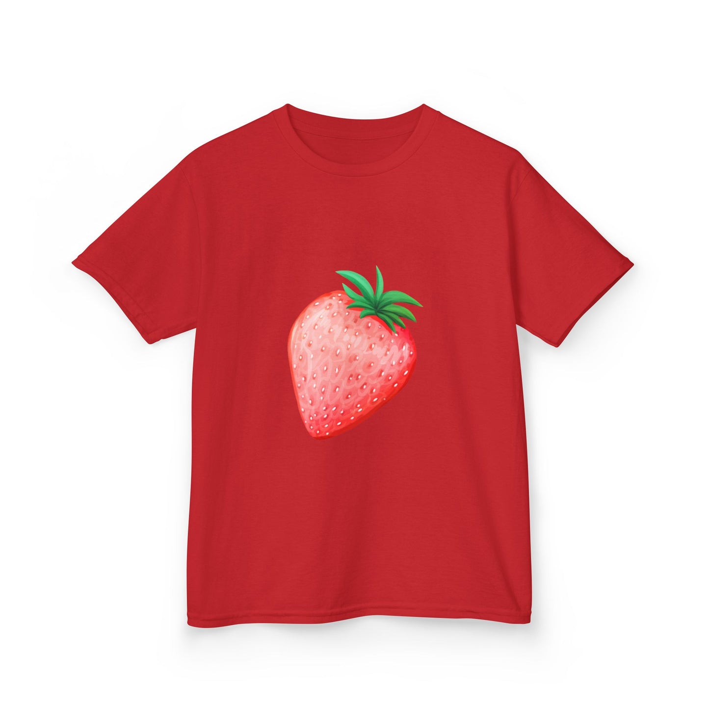 Kinder T-Shirt Erdbeere — Süßes Aquarell Erdbeer Grafik-T-Shirt für Kleinkinder & Kinder