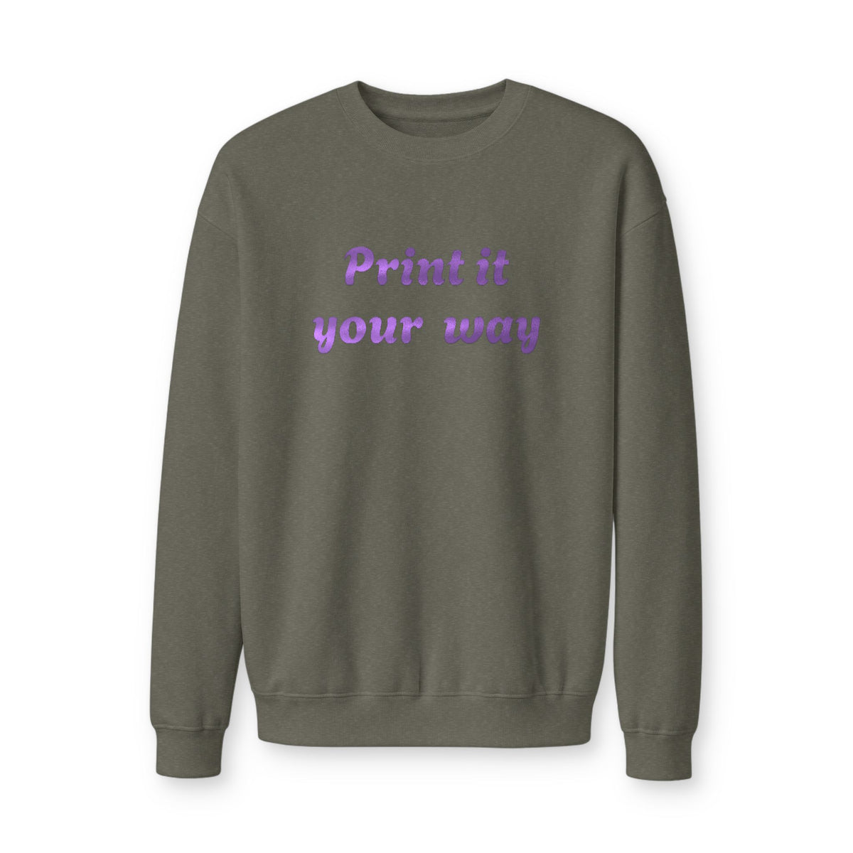 Custom Printed Crewneck Sweatshirt