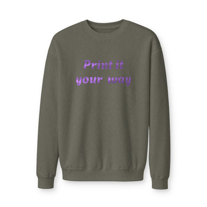 Custom Printed Crewneck Sweatshirt