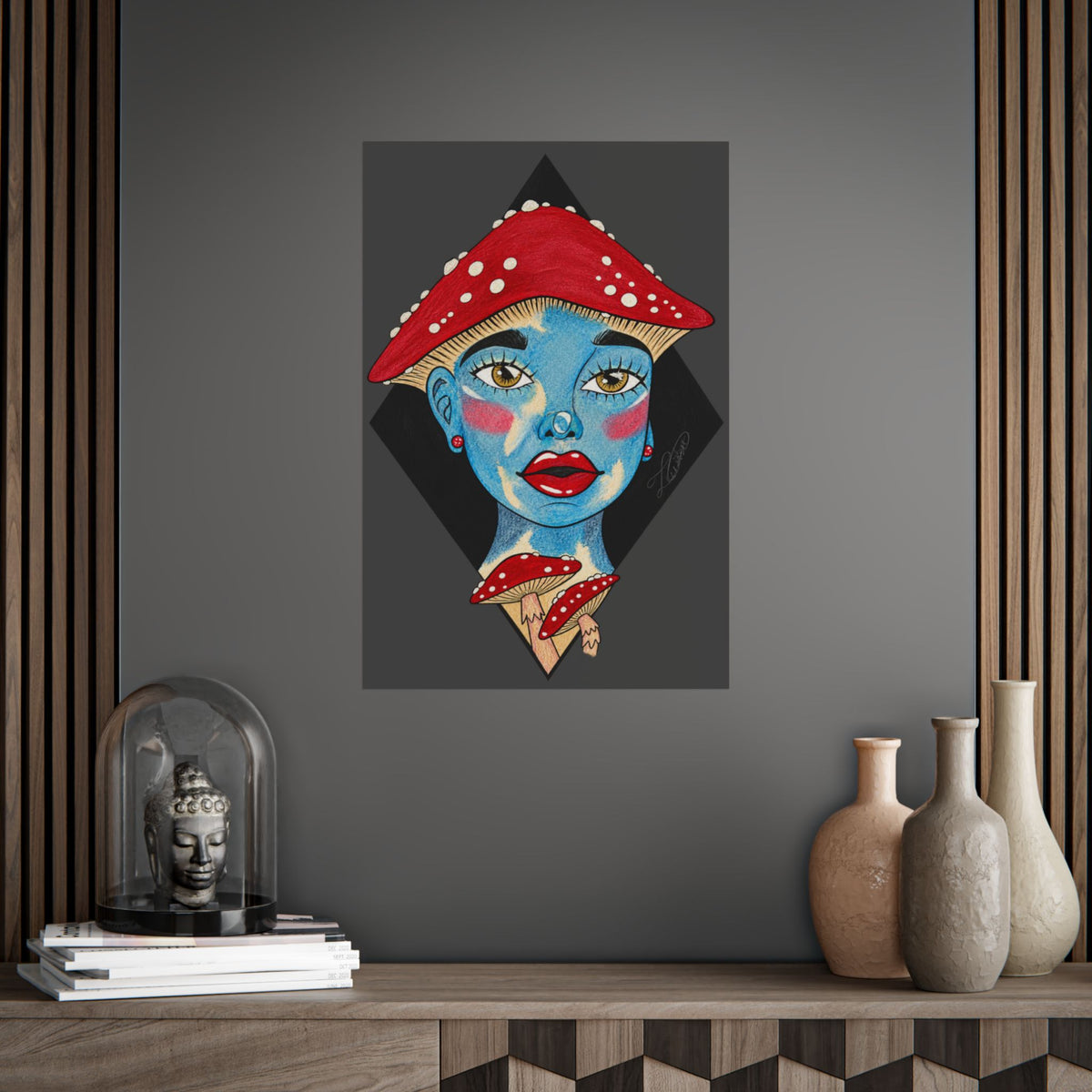 Shroom Girl Unframed Art Poster
