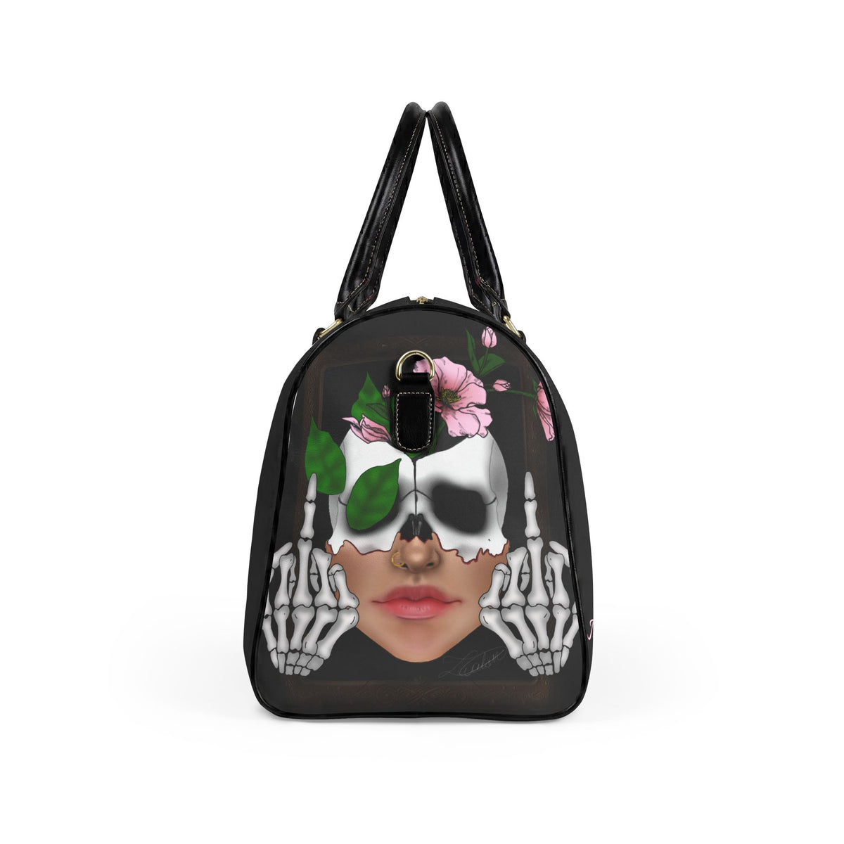 F U Leather Travel Bag