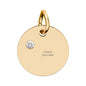 Birthstone Circle Charm (Engraving)