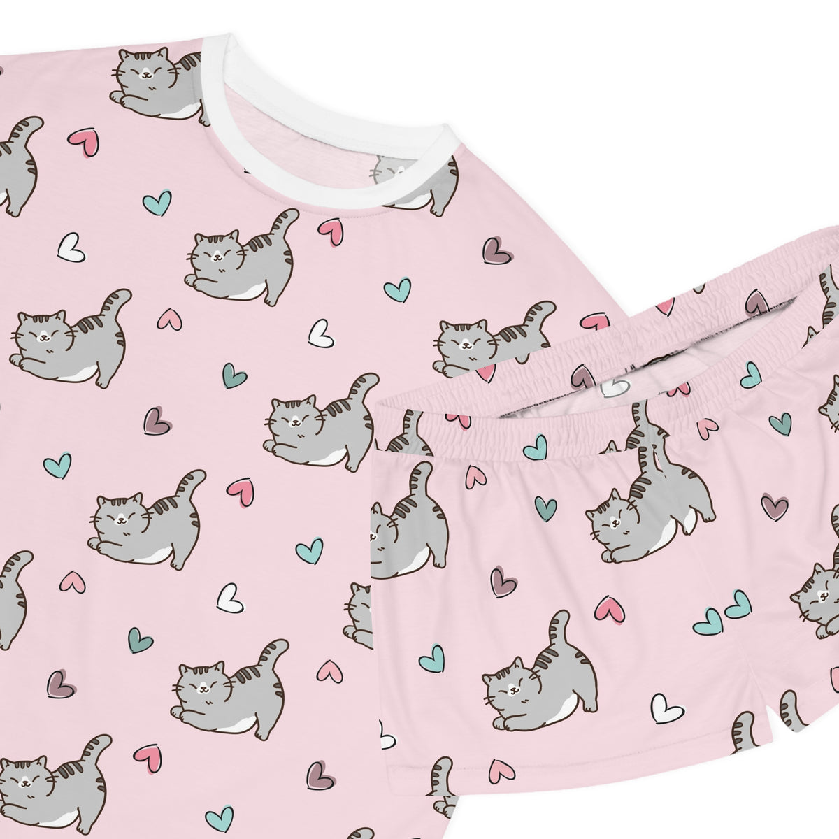 Cat Women's All-Over Print Pajama Set