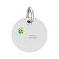 Birthstone Circle Charm (Engraving)