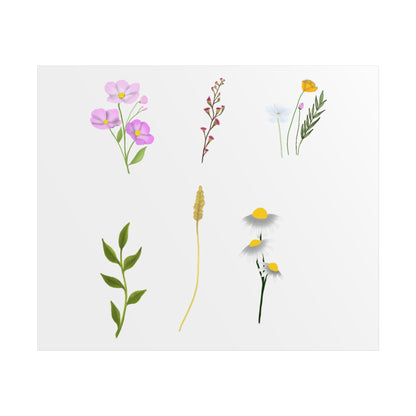 Botanical Wildflower Unframed Poster