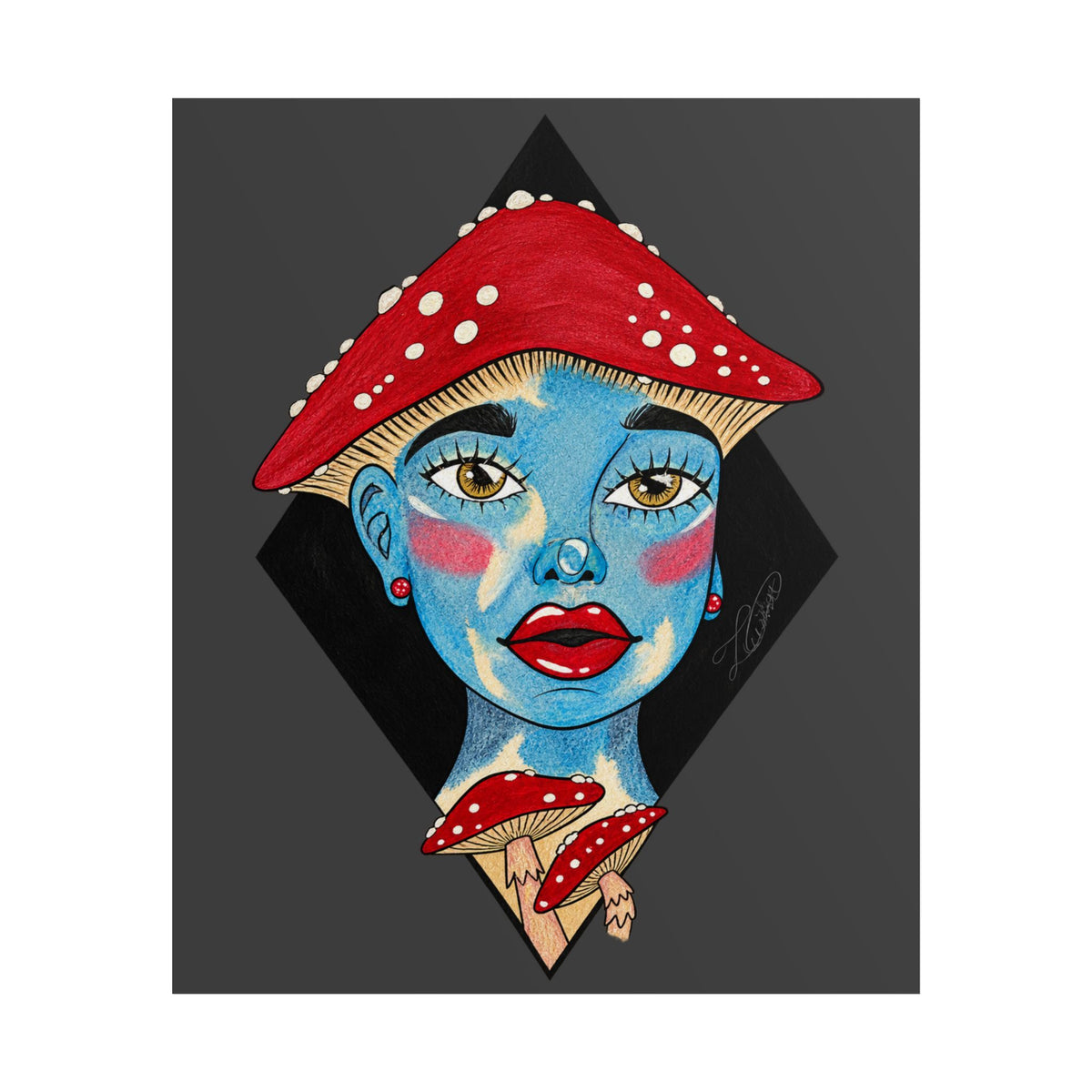 Shroom Girl Unframed Art Poster