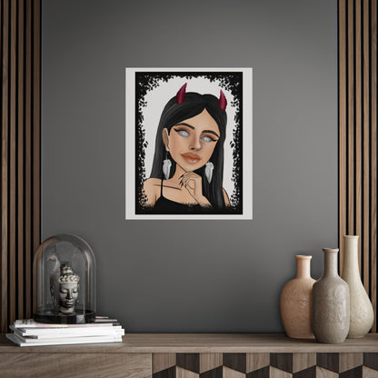 Devil Girl Art Poster