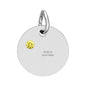 Birthstone Circle Charm (Engraving)