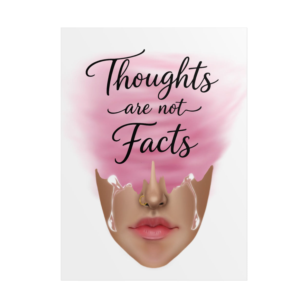 Thoughts Are Not Facts Unframed Poster