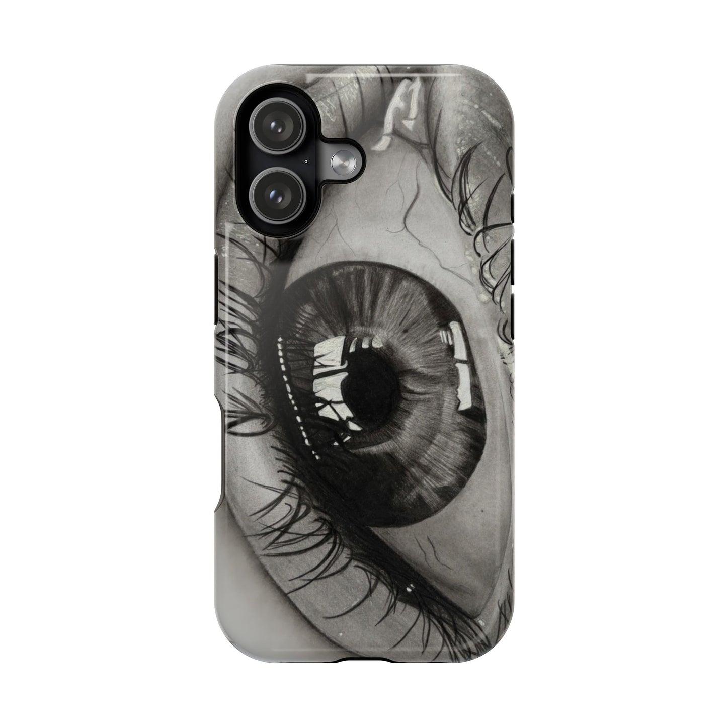 Augen-Illustration Magnetische Stoßfeste Handyhülle
