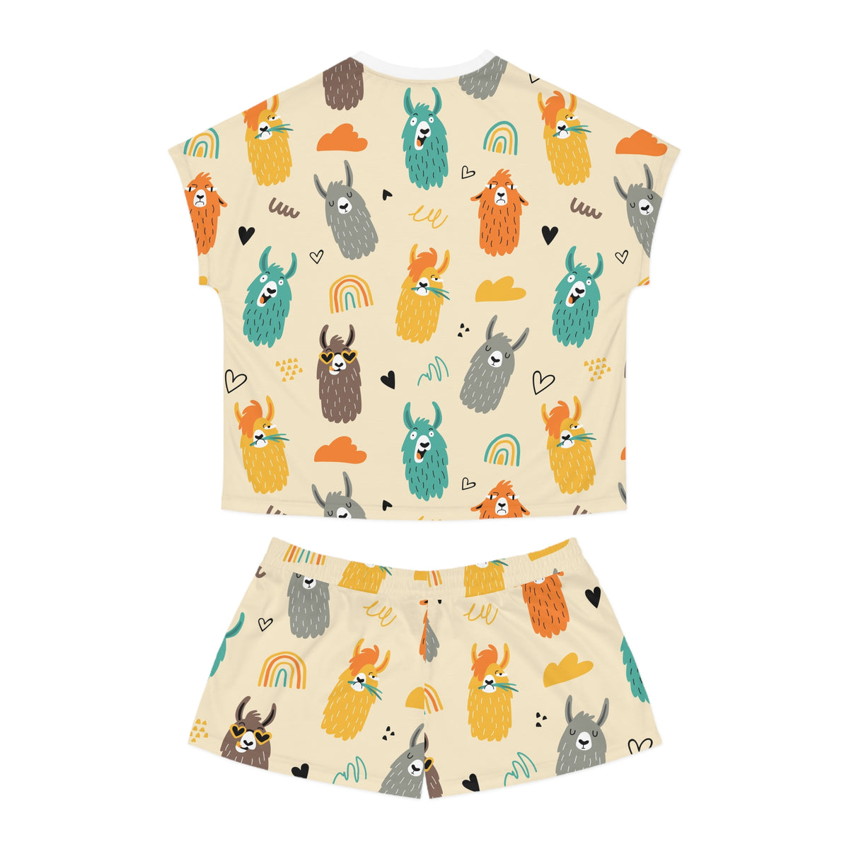 Llama Women's All-Over Print Pajama Set