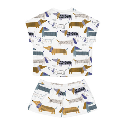 Sausage Dog Women's All-Over Print Short Pajama Set