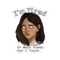 I'm Tired Moody Girl Kiss-Cut Sticker