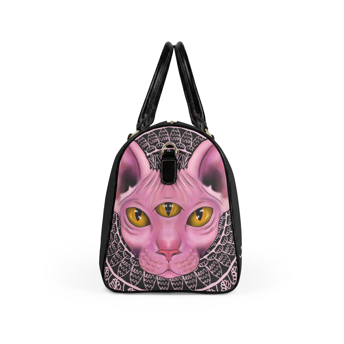 Three Eyed Cat Travel Bag
