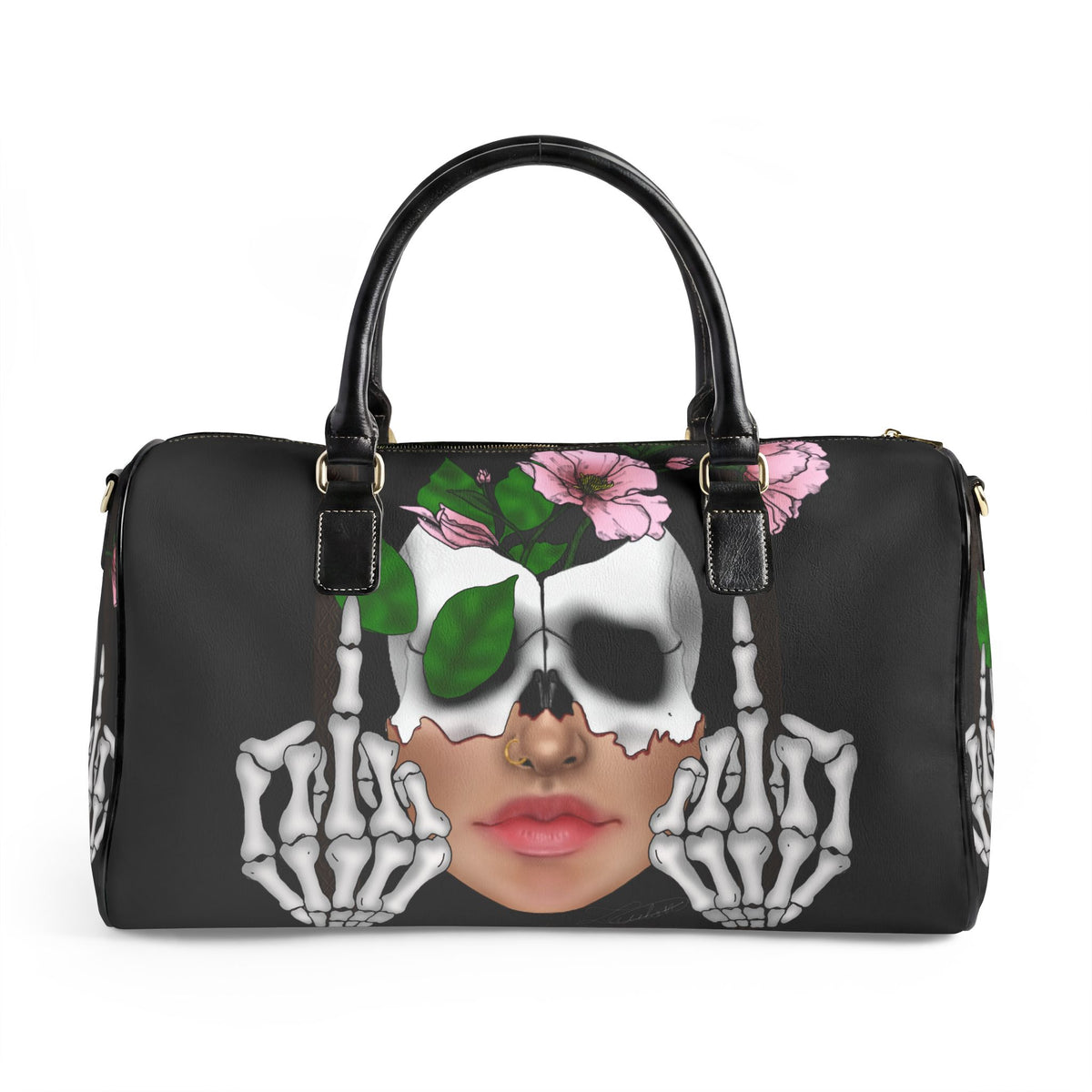 F U Leather Travel Bag
