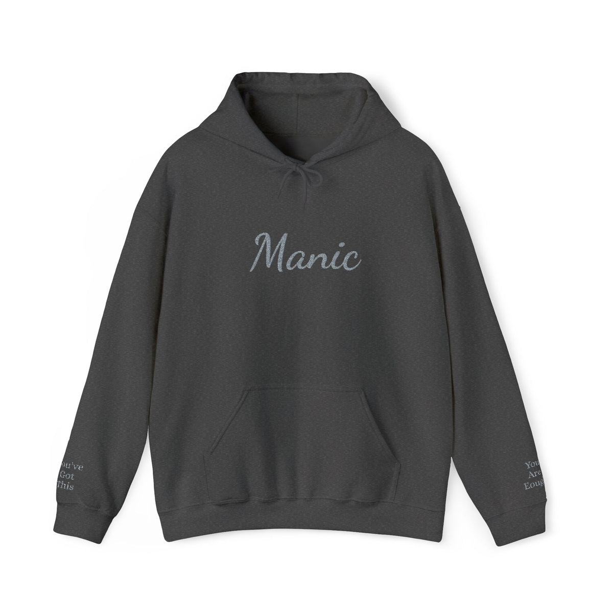 Manic Script Rhinestone Sparkle Hoodie