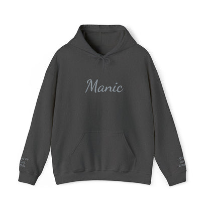 Manic Script Rhinestone Sparkle Hoodie