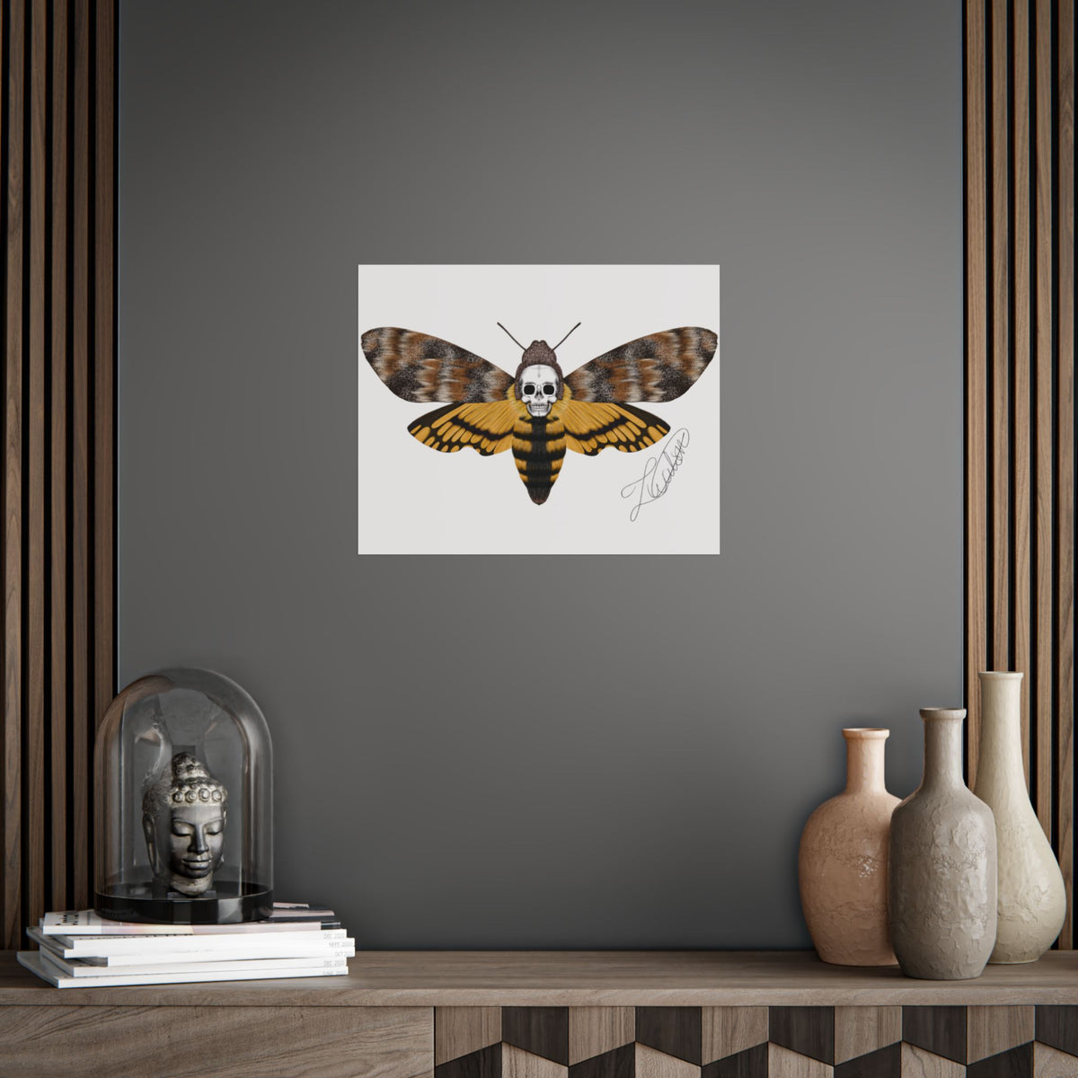 Unframed death moth Posters