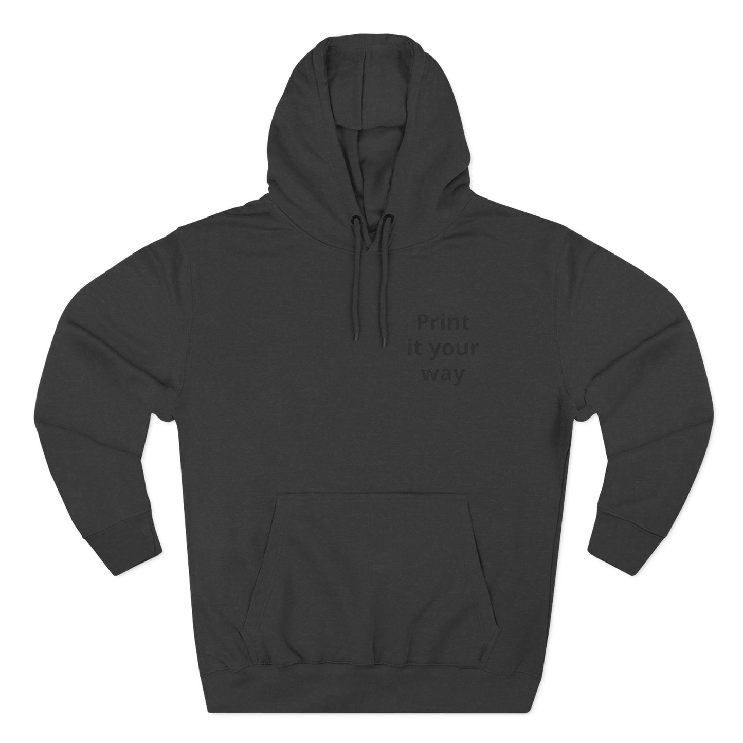 Hoodie — Dezenter dreiteiliger Fleece-Pullover