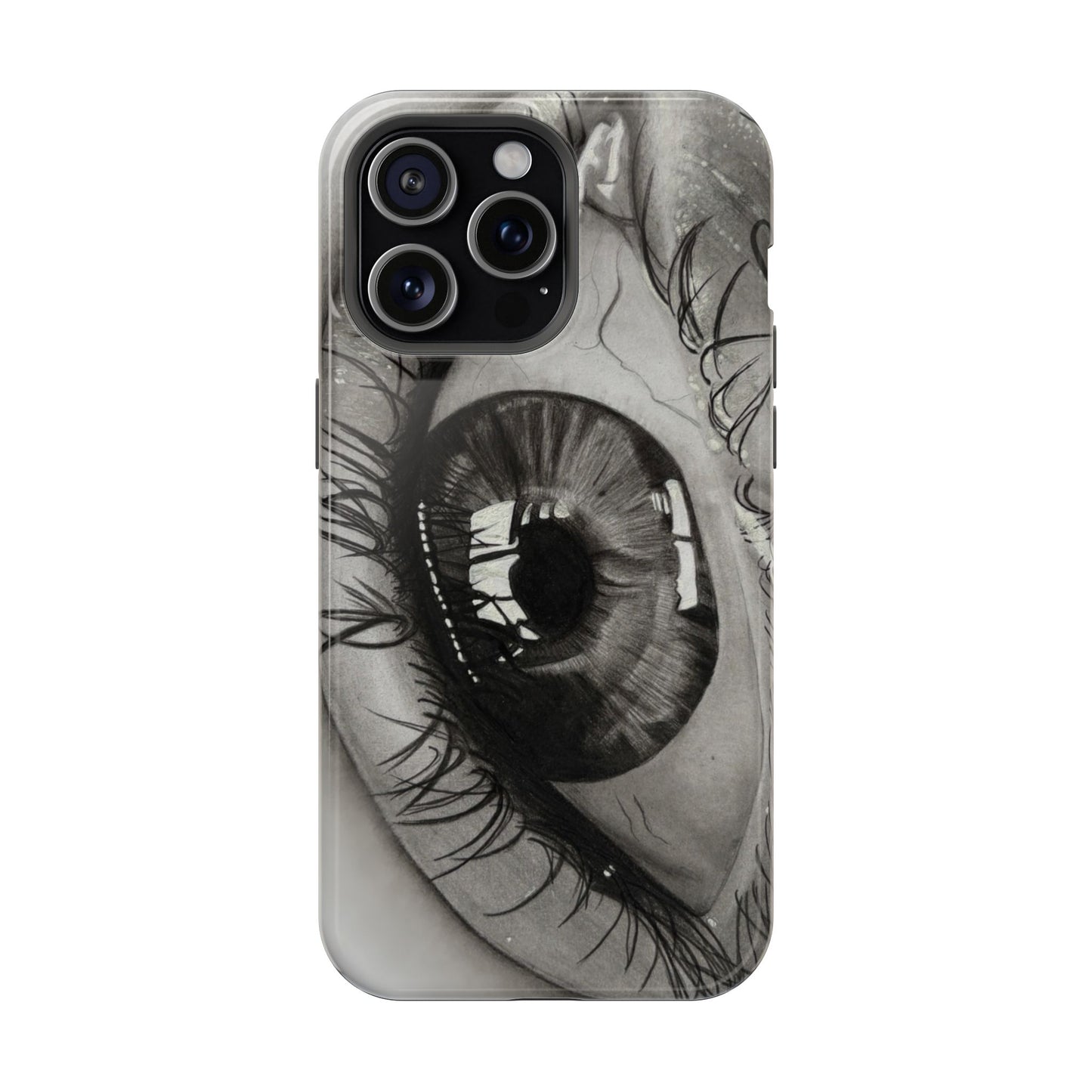 Augen-Illustration Magnetische Stoßfeste Handyhülle