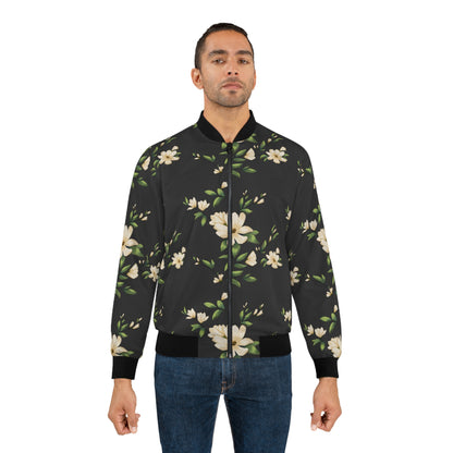 Floral All-Over Print Bomber Jacket