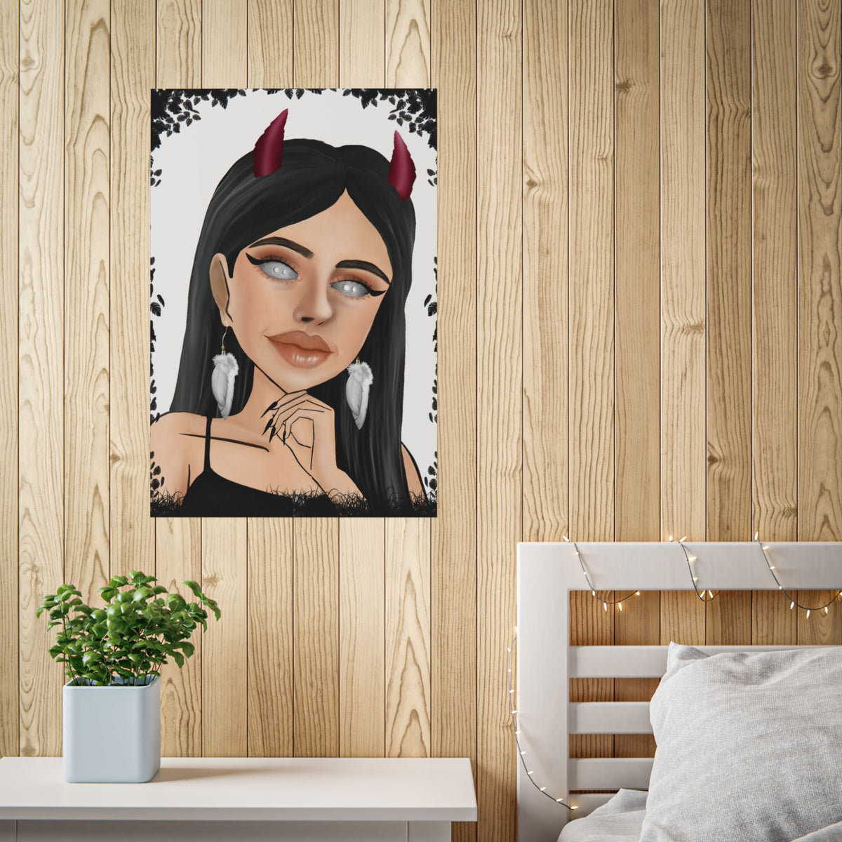 Devil Girl Art Poster