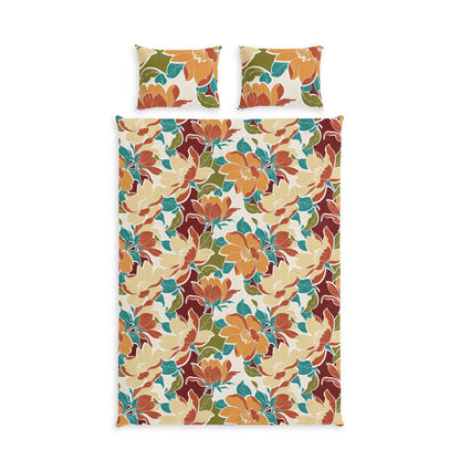 Bold Floral Cotton Duvet Cover & Sham Set