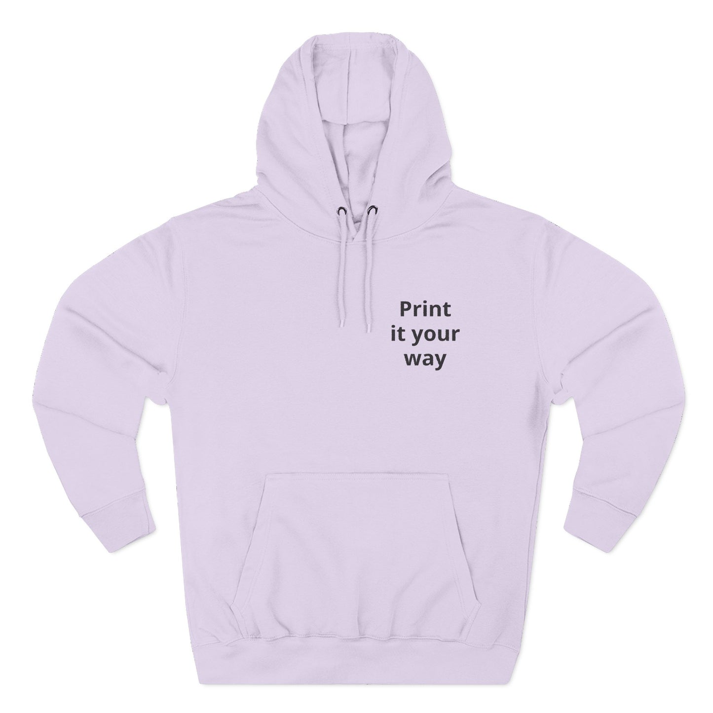 Hoodie — Dezenter dreiteiliger Fleece-Pullover