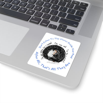 Dark Thoughts Mental Health Artwork Sticker